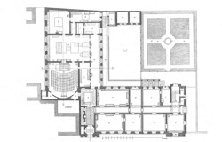 Physiologisches Institut der Universität in Heidelberg. Grundriß vom Erdgeschoß.