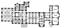 Physiologisches Institut der Universität Marburg. Grundriß vom Erdgeschoß